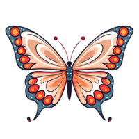 magnifique papillon clipart - ai génératif png