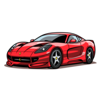 lindo carro clipart - ai generativo png