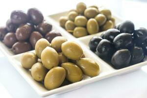 Assortment of olives photo