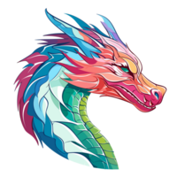 Dragon Head Clipart - Ai Generative png