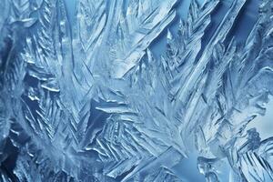 Abstract ice textures on car window in winter. Frosted Glass and Ice. A Textured Look. backgrounds and textures concept. AI Generative photo