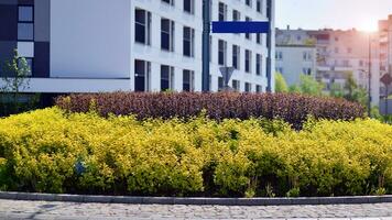 Modern European residential apartment buildings quarter. Abstract architecture, fragment of modern urban geometry. photo