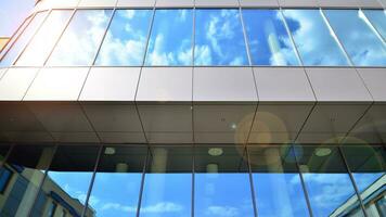 Modern European residential apartment buildings quarter. Abstract architecture, fragment of modern urban geometry. photo
