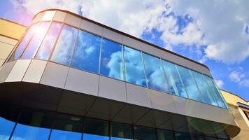 Modern European residential apartment buildings quarter. Abstract architecture, fragment of modern urban geometry. photo