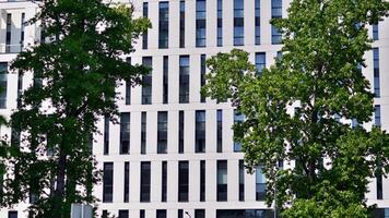 Modern European residential apartment buildings quarter. Abstract architecture, fragment of modern urban geometry. photo