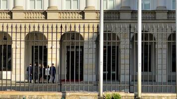 Warsaw, Poland. 24 October 2023. A delegation of the largest opposition party, headed by Donald Tusk, goes to the Presidential Palace for consultations on the formation of a new government. photo