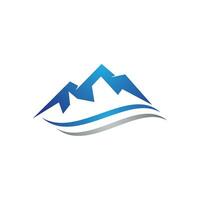 Mountain icon Logo vector