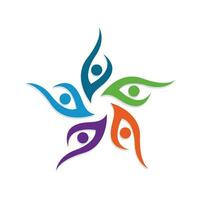 Community, network and social icon vector