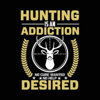 Free Hunting t shirt design vector