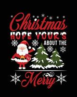 Free family Christmas t shirt design vector