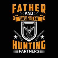 Free Hunting t shirt design vector2 vector