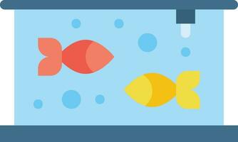 Aquarium icon flat vector illustration