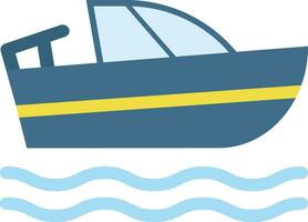 Boat icon flat vector illustration