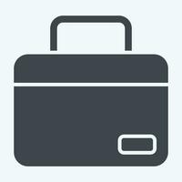 Icon Laptop Bag. related to Computer symbol. glyph style. simple design editable. simple illustration vector