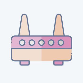 icono módem. relacionado a computadora símbolo. garabatear estilo. sencillo diseño editable. sencillo ilustración vector