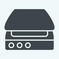 Icon Scanner. related to Computer symbol. glyph style. simple design editable. simple illustration vector