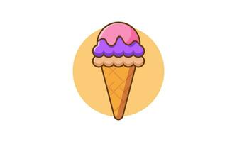 Ice cream logo icon vector