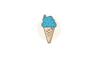 Ice cream logo icon vector