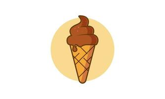 Ice cream logo icon vector