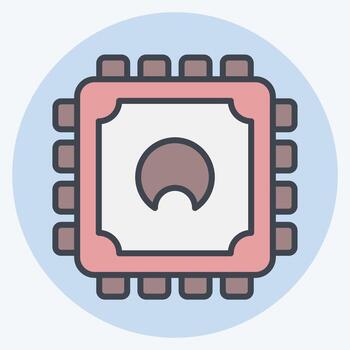 icono UPC. relacionado a computadora símbolo. color compañero estilo. sencillo diseño editable. sencillo ilustración vector