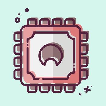 icono UPC. relacionado a computadora símbolo. mbe estilo. sencillo diseño editable. sencillo ilustración vector