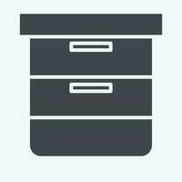 Icon Cabinet. related to Computer symbol. glyph style. simple design editable. simple illustration vector