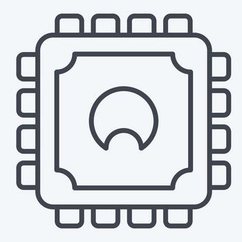 icono UPC. relacionado a computadora símbolo. línea estilo. sencillo diseño editable. sencillo ilustración vector