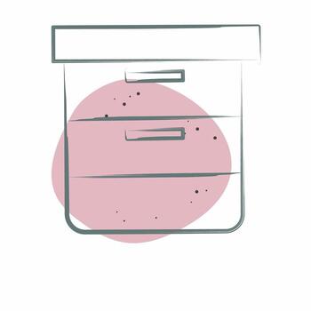 Icon Cabinet. related to Computer symbol. Color Spot Style. simple design editable. simple illustration vector