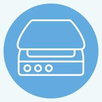 Icon Scanner. related to Computer symbol. blue eyes style. simple design editable. simple illustration vector