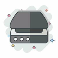 Icon Scanner. related to Computer symbol. comic style. simple design editable. simple illustration vector