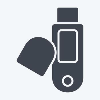 Icon Usb. related to Computer symbol. glyph style. simple design editable. simple illustration vector