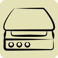 Icon Scanner. related to Computer symbol. hand drawn style. simple design editable. simple illustration vector