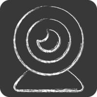 Icon Webcam. related to Computer symbol. chalk Style. simple design editable. simple illustration vector