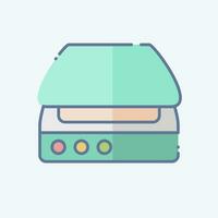 Icon Scanner. related to Computer symbol. doodle style. simple design editable. simple illustration vector