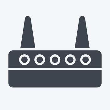 Icon Modem. related to Computer symbol. glyph style. simple design editable. simple illustration vector