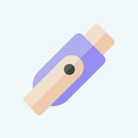 Icon Flashdisk. related to Computer symbol. flat style. simple design editable. simple illustration vector