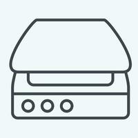 Icon Scanner. related to Computer symbol. line style. simple design editable. simple illustration vector