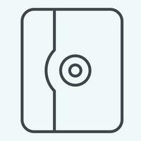 Icon Tablet Case. related to Computer symbol. line style. simple design editable. simple illustration vector