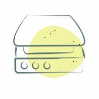 Icon Scanner. related to Computer symbol. Color Spot Style. simple design editable. simple illustration vector