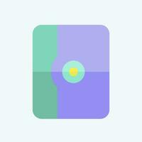 Icon Tablet Case. related to Computer symbol. flat style. simple design editable. simple illustration vector