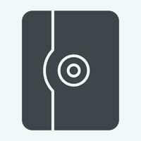 Icon Tablet Case. related to Computer symbol. glyph style. simple design editable. simple illustration vector