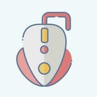 Icon Gaming Mouse. related to Computer symbol. doodle style. simple design editable. simple illustration vector