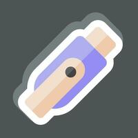 Sticker Flashdisk. related to Computer symbol. simple design editable. simple illustration vector