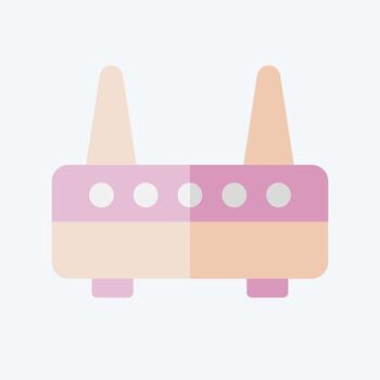 icono módem. relacionado a computadora símbolo. plano estilo. sencillo diseño editable. sencillo ilustración vector