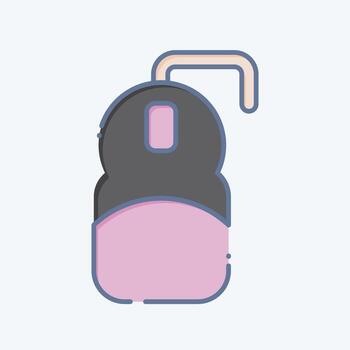 icono ratón. relacionado a computadora símbolo. garabatear estilo. sencillo diseño editable. sencillo ilustración vector