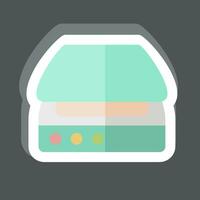 Sticker Scanner. related to Computer symbol. simple design editable. simple illustration vector