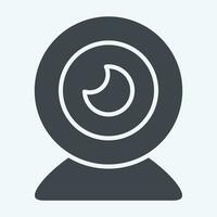 Icon Webcam. related to Computer symbol. glyph style. simple design editable. simple illustration vector