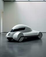 AI Generative futurism vehicle With a Copy space photo