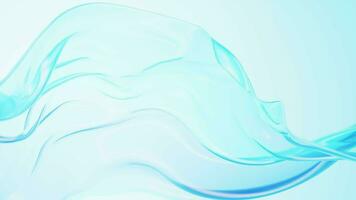 Flowing transparent cloth background, 3d rendering. video
