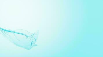 Flowing transparent cloth background, 3d rendering. video